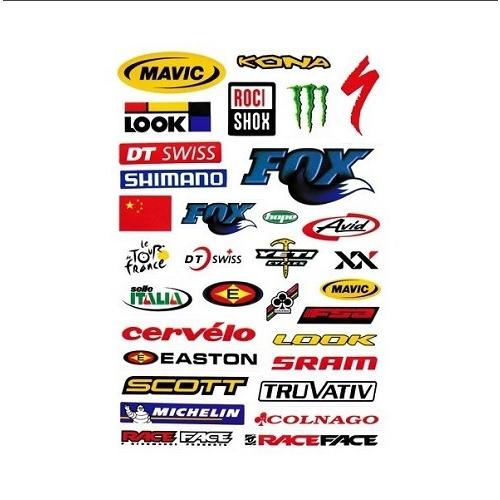 【D-ST008】バイクブランド　サイクルステッカー 自転車をオリジナルカスタムできるステッカー 32種類セット デザインステッカー | 