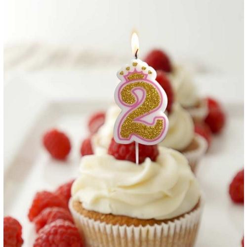 ケーキのろうそく　0〜9　セット　クラウン　2色展開　誕生日　お祝い　パーティ　キャンドル　ロウソク　ピンク　ブルー｜divergence｜05