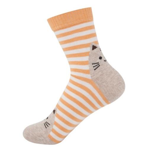 猫柄 レディースソックス かわいい 靴下 カラフル ファッション 靴下セット ガールズ 6足セット カジュアルな レディース靴下 ボーダー柄 (6足組) |  | 04
