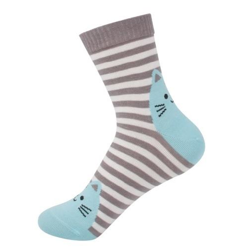 猫柄 レディースソックス かわいい 靴下 カラフル ファッション 靴下セット ガールズ 6足セット カジュアルな レディース靴下 ボーダー柄 (6足組) |  | 05