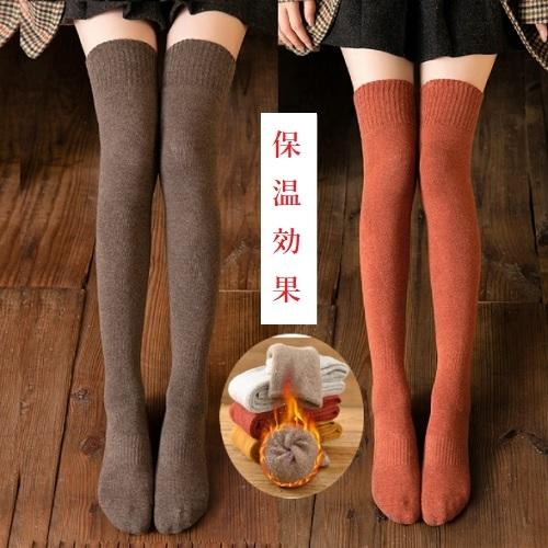 ニーハイソックス　分厚め　防寒　ルームソックス　綿素材　カラフル　ソックス　靴下 |  | 01