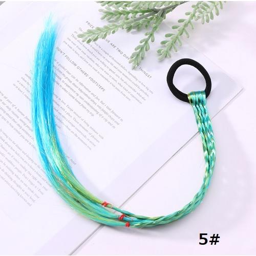 カラーエクステ　三つ編み　3本セット　カラフル　グラデーション　キッズ　メッシュ　ヒップホップ　レゲエ　ダンス |  | 05