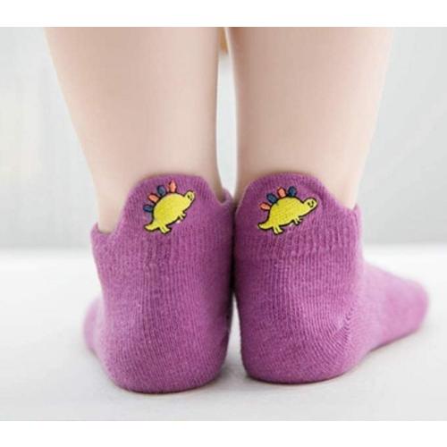 ボーイ　靴下　可愛い キッズ 子供 ソックス 恐竜 くるぶし 通気 メッシュ くつした 男の子 ソックス 綿　3歳〜5歳　5足セット |  | 04