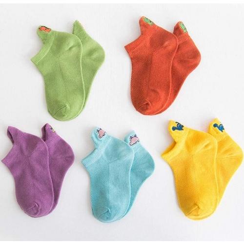 ボーイ　靴下　可愛い キッズ 子供 ソックス 恐竜 くるぶし 通気 メッシュ くつした 男の子 ソックス 綿　3歳〜5歳　5足セット |  | 06