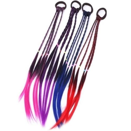 エクステ　三つ編み　カラー　４色セット　カラフル　キッズ　ヘアー　メッシュ　つけ毛　つけ髪　ヒップホップ　レゲエ　ダンス　ダンサー |  | 02