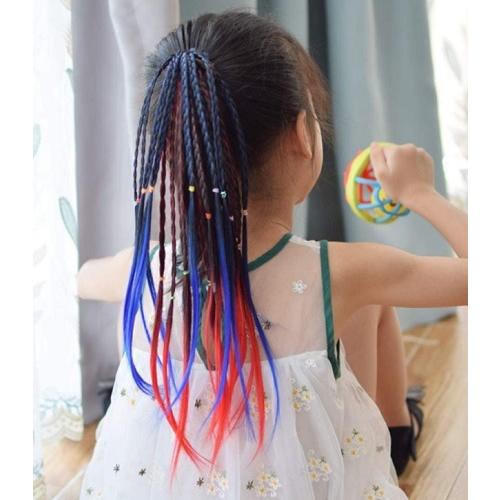 エクステ　三つ編み　カラー　４色セット　カラフル　キッズ　ヘアー　メッシュ　つけ毛　つけ髪　ヒップホップ　レゲエ　ダンス　ダンサー |  | 03