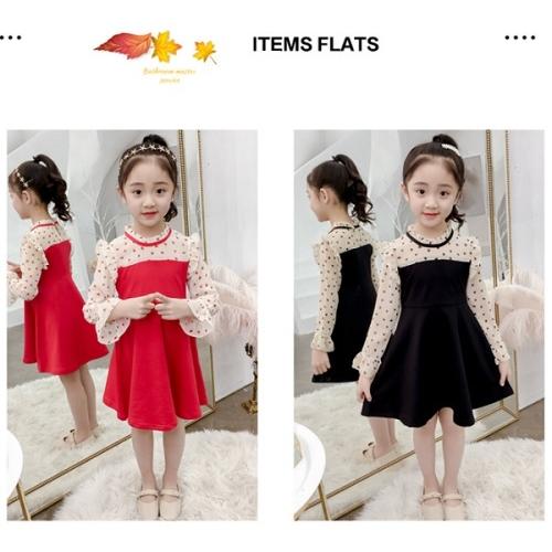 ハート柄　ワンピース　キッズ　女の子　シースルー　フリル　フォーマル　かわいい　子供服 |  | 03