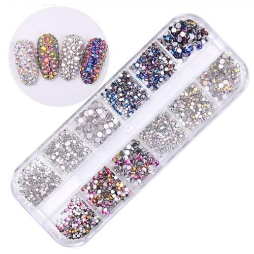 art-005 カラーラインストーン10色 ケース入 ネイル デコ用 大容量セット ネイルアート デコ セルフネイル レジン ネイル |  | 02
