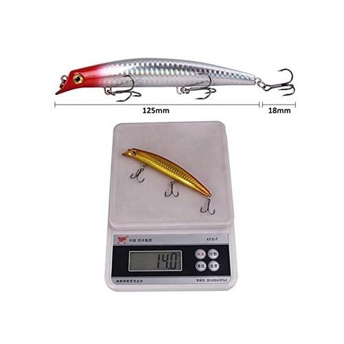 【R-0010】ルアーセット ミノー 12.5cm 14g 6色セット シーバスやヒラメなどソルトウォーター(海水)に最適 フィッシングルアーセット |  | 04