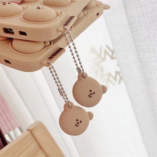 iPhone7/8 ぽこぽこ くまさん プッシュポップバブル iPhone