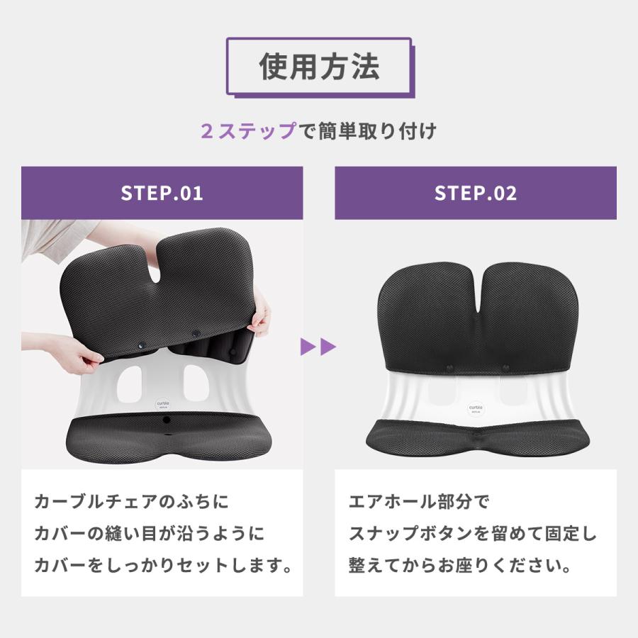 カーブルチェア グランド グレー 専用カバー付 カーブルチェア グランド 専用カバー 防臭 汚れ防止 洗濯可 滑り止め