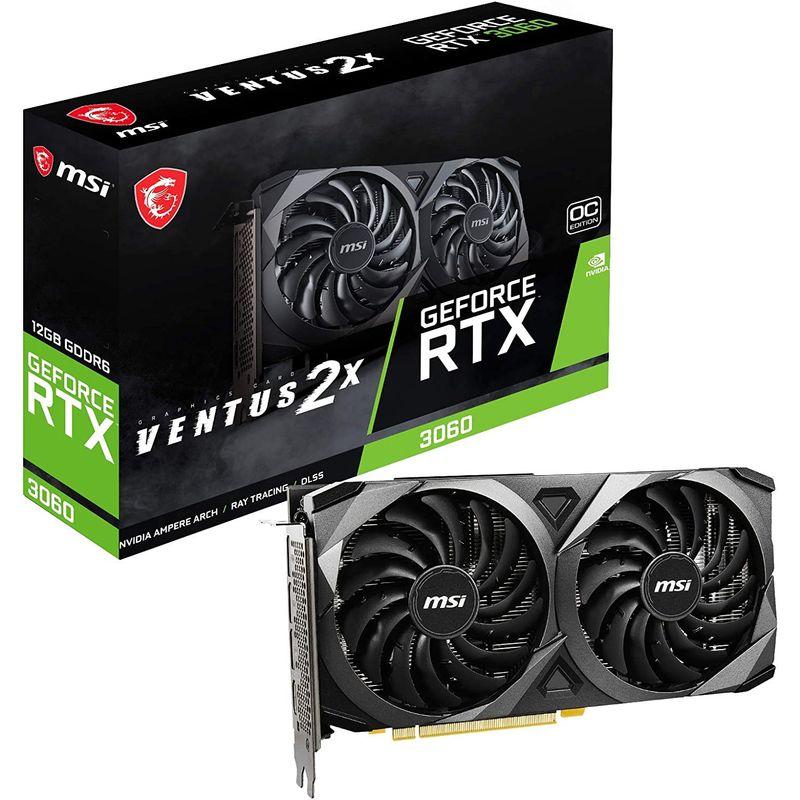 MSI GeForce RTX 3060 VENTUS 2X 12G OC グラフィックスボード VD7553 GeForce RTX VENTUS 2X 12G OC グラフィックスボード VD7553