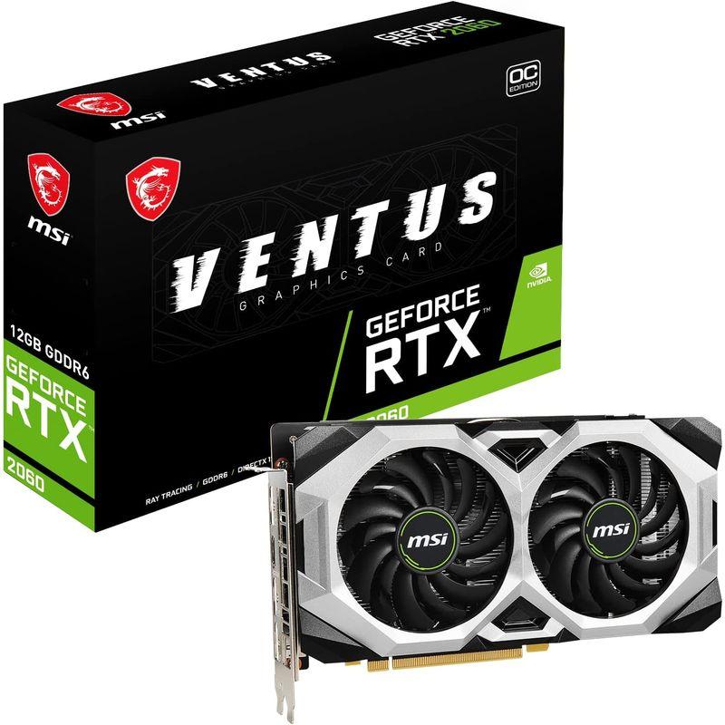 MSI GeForce RTX 2060 VENTUS 12G OC グラフィックスボード VD7937 ブラック