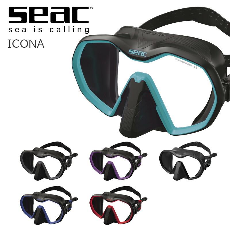 マスク SEAC シアック スキューバダイビング 軽器材 ICONA Mask スクーバダイビング BCDジャケット | ブランド登録なし