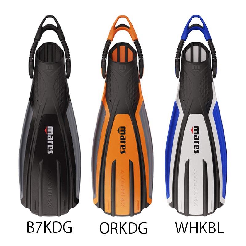 フィン ダイビング バンジーストラップ仕様 アヴァンティ 4X メッシュバッグ付属 AVANTI アバンティ 軽器材 マレス_1