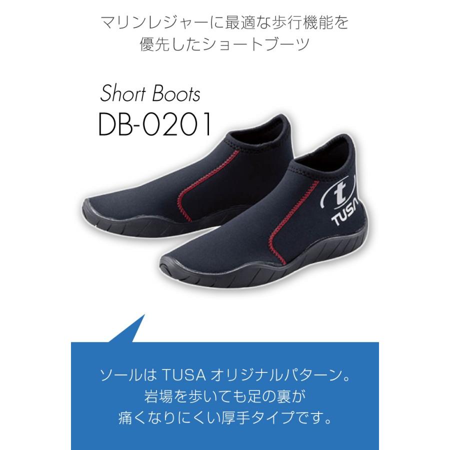 ダイビング用ブーツ TUSA/ツサ ダイビング用ショートブーツ DB0201 マリンシューズ[30404008] 30404008