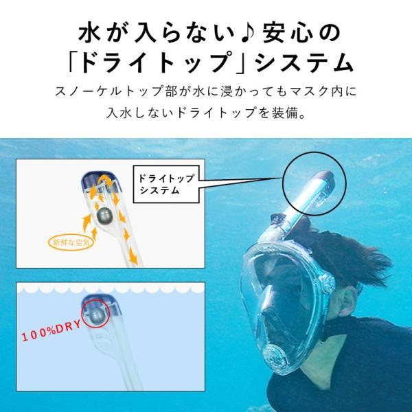 シュノーケリング フルフェイスマスク HeleiWaho ヘレイワホ ALOHA ドライシュノーケリング マスク ＆ シュノーケル 2点 セット の機能がオールイン｜diving-hid｜12