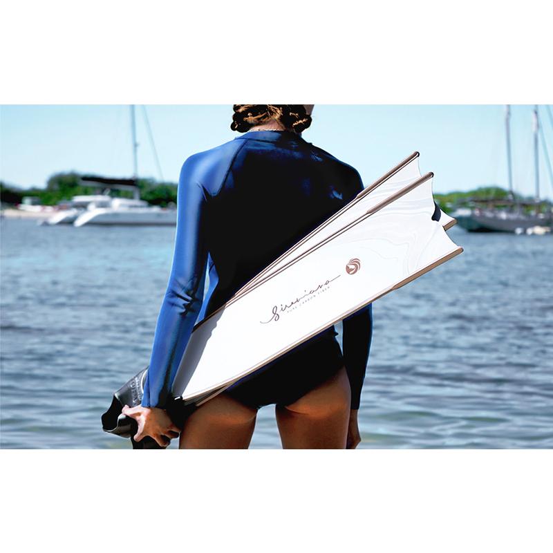 【アウトレット品】 ロングフィン スキンダイビング フリーダイビング SIRENIANA シレニアナ カーボンフィン 【ZYX1383511797】(48575円)