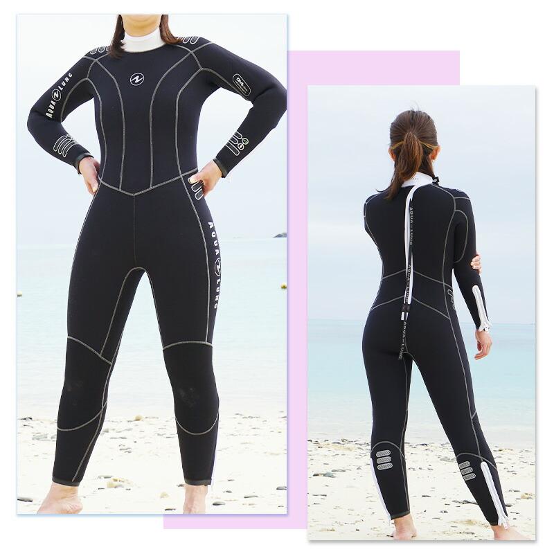 アクアラング　プレザントウエットスーツ　レディースMLサイズ 5.5mm Pleasant Wet Suits - アクアラング