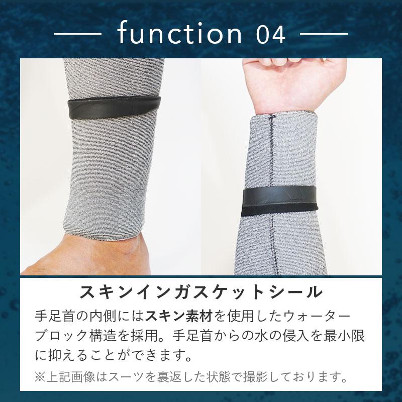 AQUALUNG セミドライ ウエットスーツ 8×7mm メンズ アクアラング