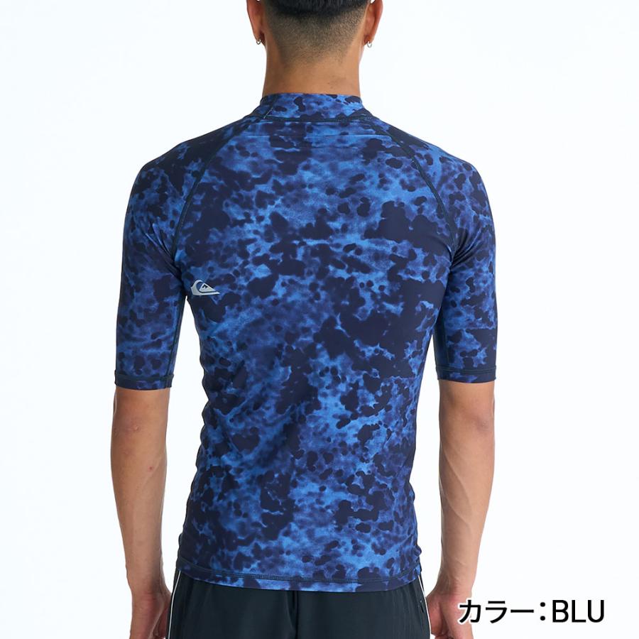 クイックシルバー ラッシュガード メンズ 半袖 ハイネック UPF50+ 速乾
