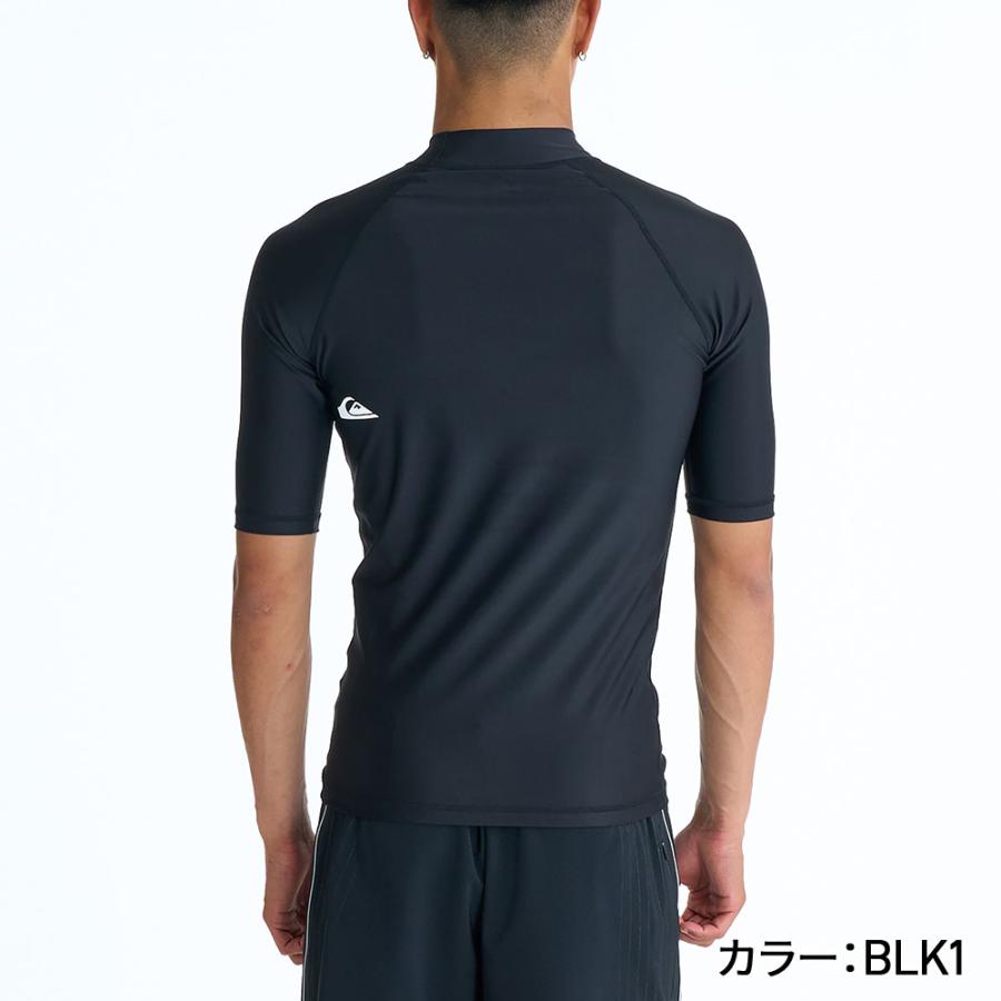 クイックシルバー ラッシュガード メンズ 半袖 ハイネック UPF50+ 速乾