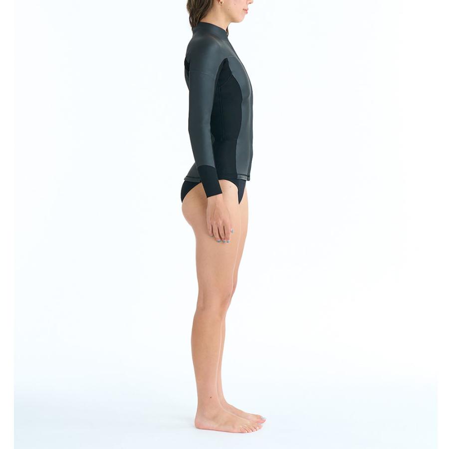 ロキシー　ウォータージャケット2mm サイズL ロキシー ウェットスーツ レディース ジャケット 2mm フロントジップ
