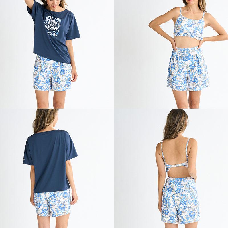 ROXY（ロキシー） 水着 レディース 3点セット ラッシュガード Tシャツ
