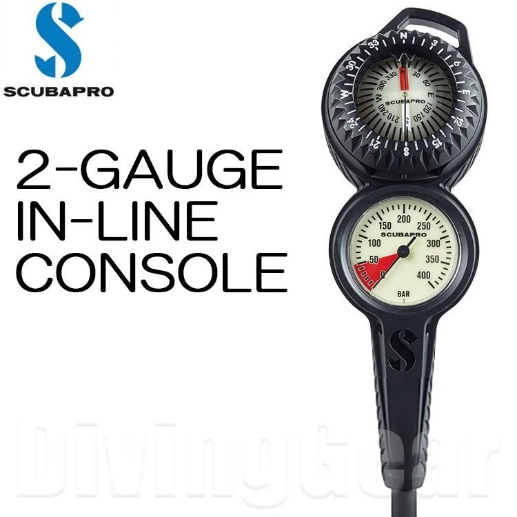 SCUBAPRO スキューバプロ 05-022-213P 2ゲージインラインコンソール 2