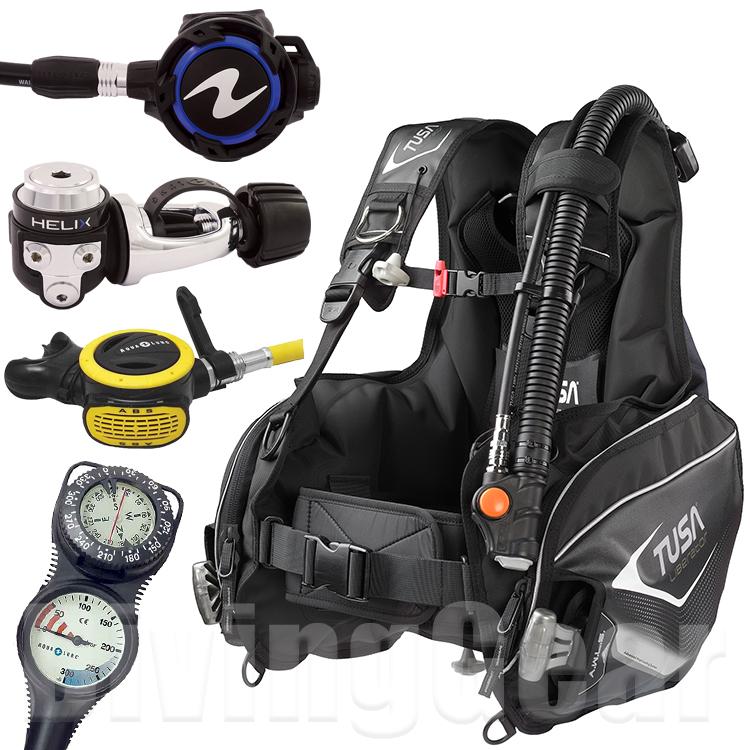 TUSA ダイビング機材一式 レギュレーター/ジャケット/コンパス等