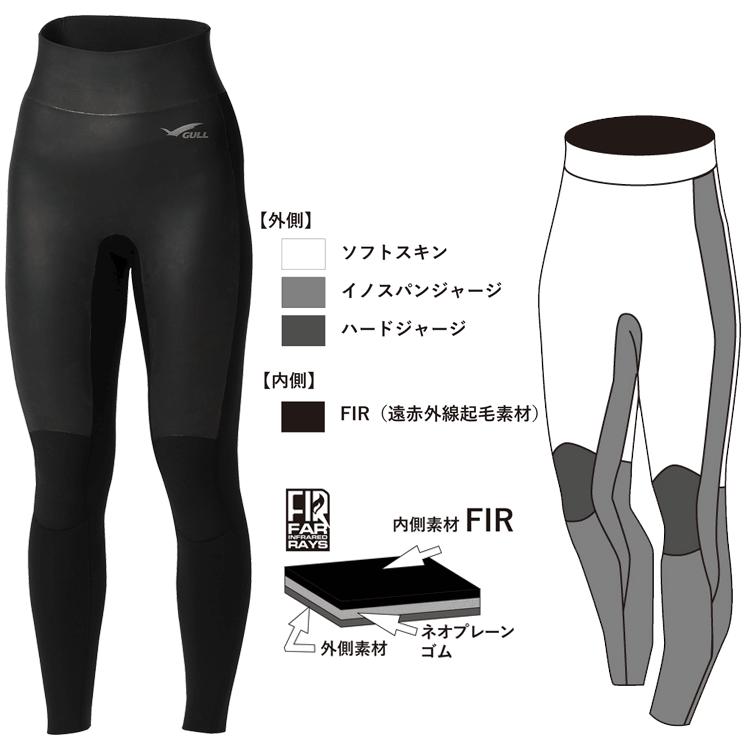 GULL（ガル） GW-6692A B.E. 3mm SKINロングパンツ ウィメンズ