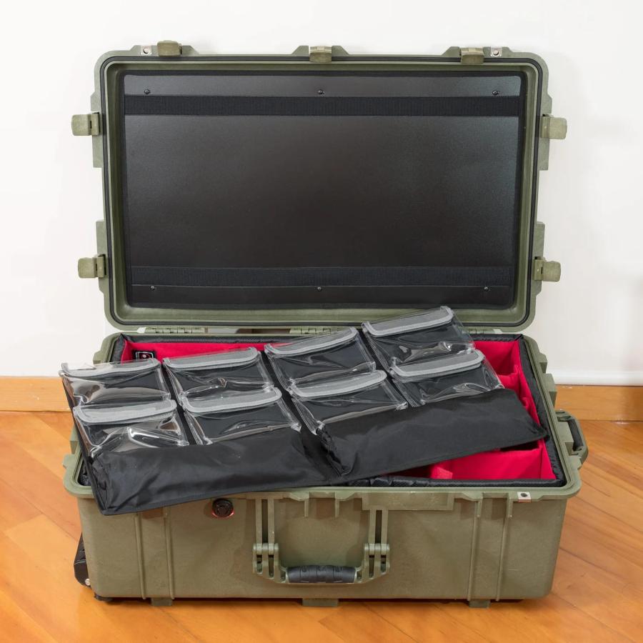 Pelican 1650 ペリカンケース +リッドオーガナイザー PELICAN ペリカン 1650用 透明ポケットつき蓋オーガナイザー