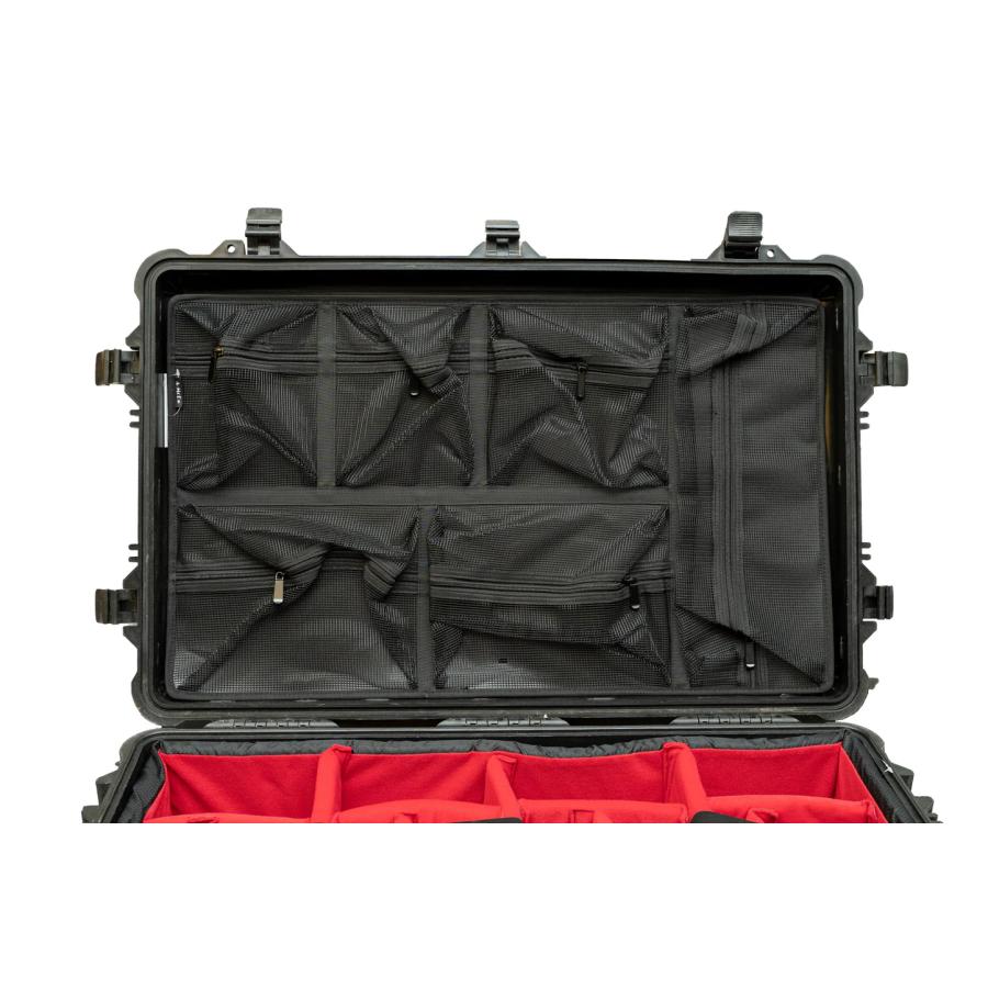 Pelican 1650 ペリカンケース +リッドオーガナイザー 新しい取り外し可能なデザインのメッシュ蓋オーガナイザー Pelican1650