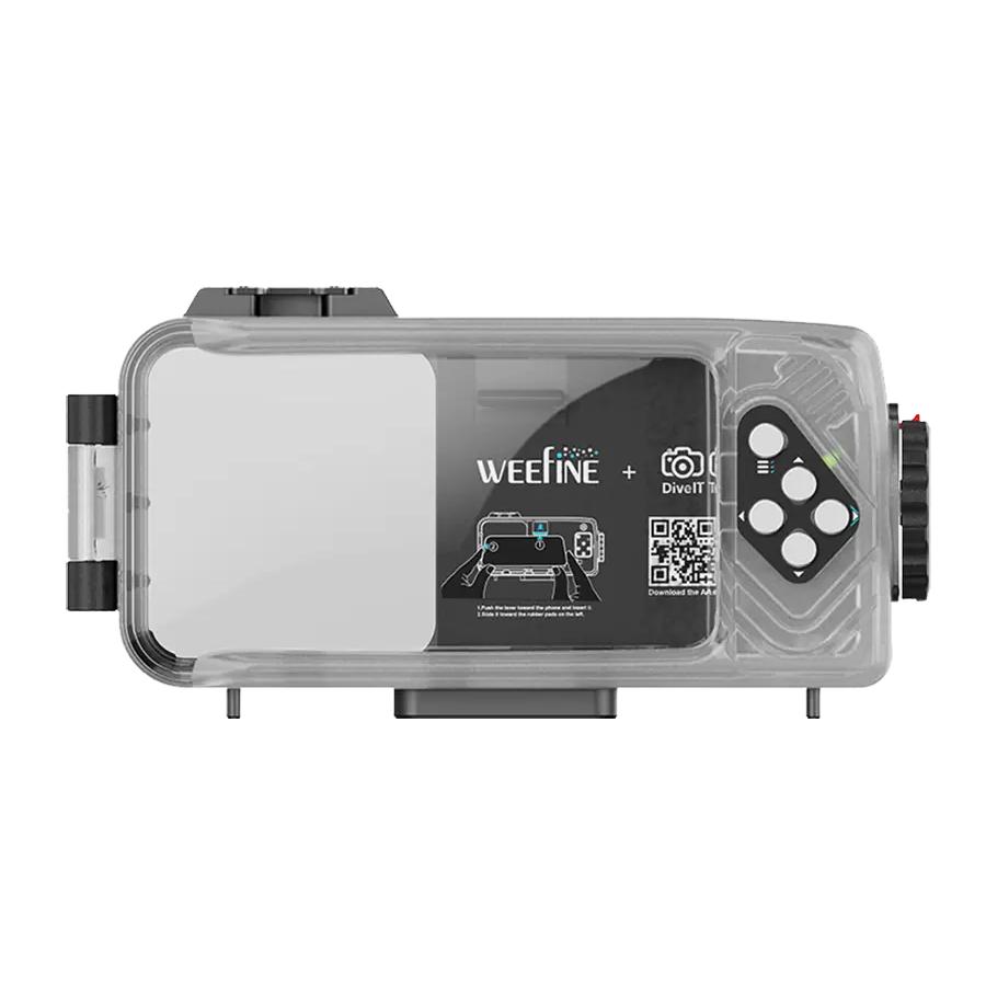 Fisheye フィッシュアイ W スマートハウジング WFH07X-FULL #10589 iOS／Androidに両対応 WEEFINE 水中撮影 大型シャッターレバーの画像