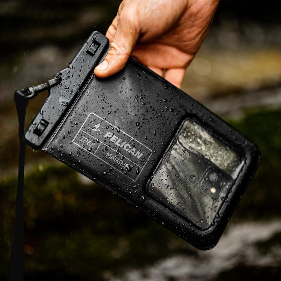 PELICAN ペリカン 防水スマホポーチ IP68 防水ポーチ ブラック [PP048804] Marine Waterproof Floating Pouch 水に浮く ネックストラップ付 6.9インチまで対応 |  | 05