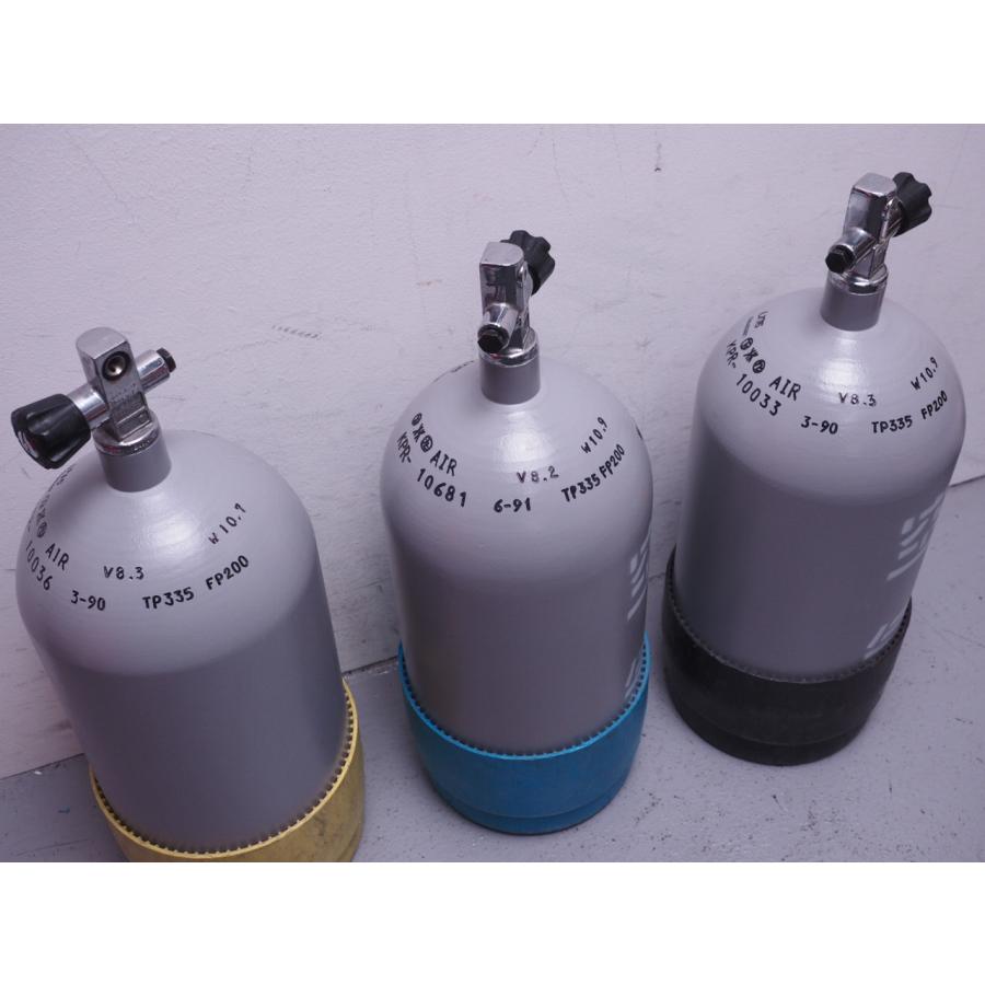 USED AQUALANG アクアラング 8L スチールタンク メタリコン塗装 USED AQUALANG アクアラング 8L スチールタンク メタリコン塗装