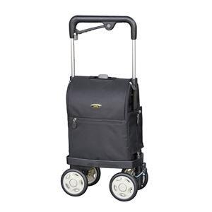 須恵廣工業 シルバーカー/カー ウォーキングキャリーアイカートラブ ブラック 813W