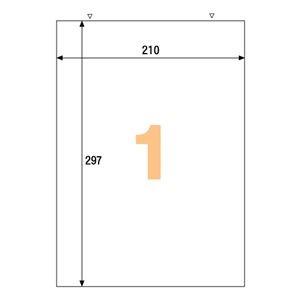 （まとめ）　ヒサゴ　エコノミーラベル　ELM001　1冊（100シート）　A4　ノーカット　〔×5セット〕