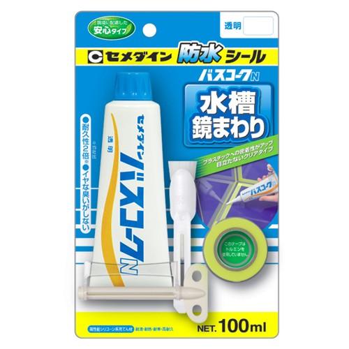 シーリング 水まわり バスコークn 透明 100ml 隙間補修 浴槽 壁 洗面台 タイル目地 配水管 Fs0 Diy工具のホームセンターきらく 通販 Yahoo ショッピング