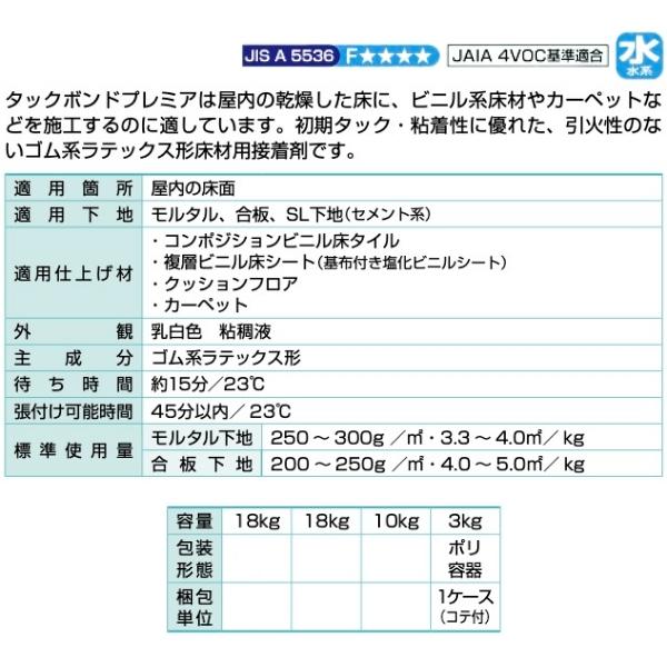 タイルメント タックボンドプレミア3kg コンポジションタイル ビニル床シート カーペット クッションフロア用 接着剤 :TBP3KG:DIY内装店 - 通販 - Yahoo!ショッピング タイルメント タックボンドプレミア3kg コンポジションタイル ビニル床シート カーペット クッションフロア用 接着剤 :TBP3KG:DIY内装店 - 通販 - Yahoo!ショッピング