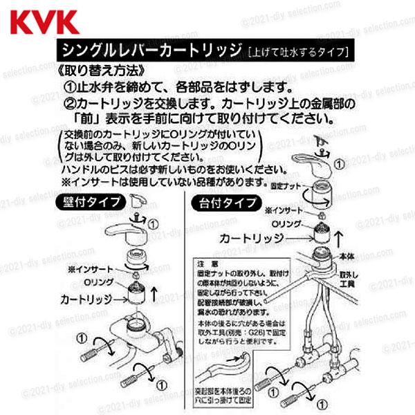 KVK シングルレバーカートリッジ PZKM110A(上げ吐水用) 台所水 KVK シングルレバーカートリッジ PZKM110A(上げ吐水用) 台所水