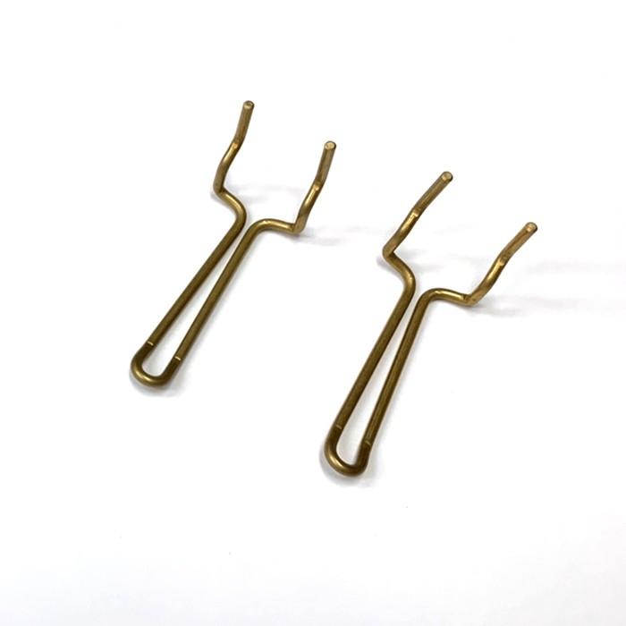 4mm厚有孔ボード用 Classic 真鍮ゴールドフック ANB-712（2本入り）25P