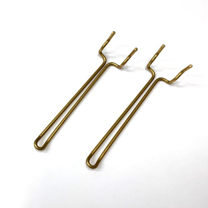 4mm厚有孔ボード用 Classic 真鍮ゴールドフック ANB-713（2本入り）25P