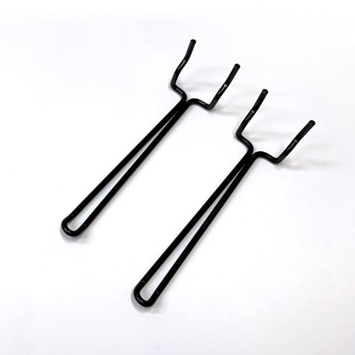 4mm厚有孔ボード用 黒フック ANB-803（2本入）25P用 L＝100タイプ 1