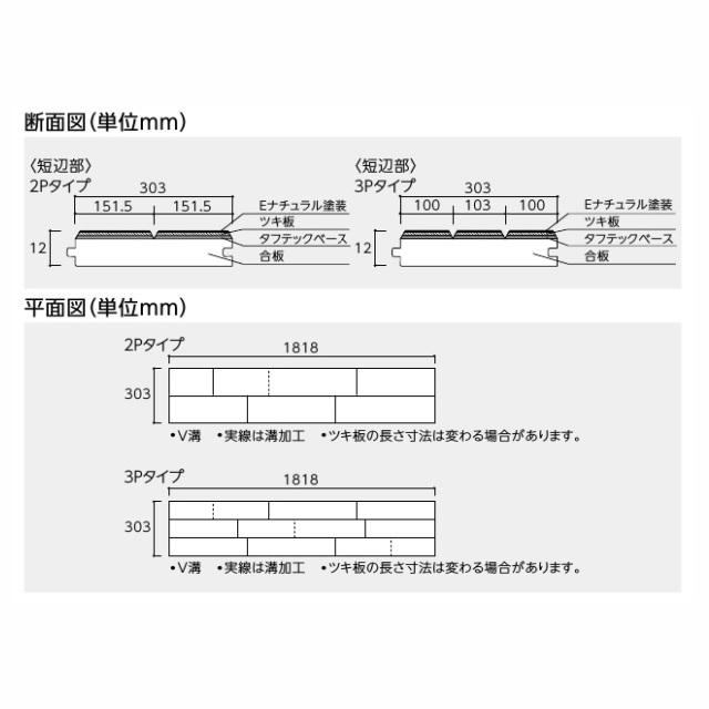 【捨貼用】床暖房対応　銘樹　モクトーン　MANV-ASC（2Pタイプ）（A品・当店在庫）23kg/1坪入 EIDAI 永大 永大産業 ツキ板 捨貼り 1本溝 フローリング 床_4