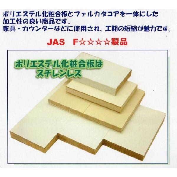 ホワイトポリランバー 21mm×1220mm×2440mm （A品）1枚/約26.96kg棚板