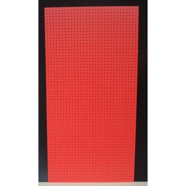 有孔ボード 赤色 4mm×910mm×1820mm（8φ-30P/A品) 10枚組 穴あきボード