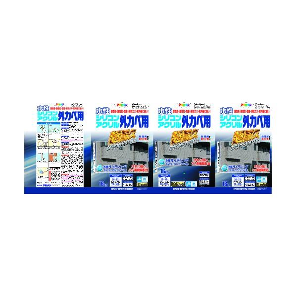 アサヒペン 水性シリコンアクリル外カベ用 ホワイト 16kg |  | 01