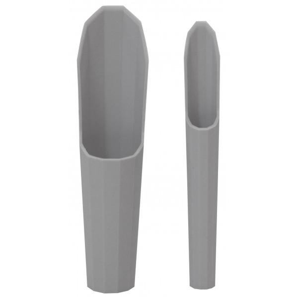 浅香工業 FG プラ 多肉土入れ2点セット グレー 193977 1個 : DIY