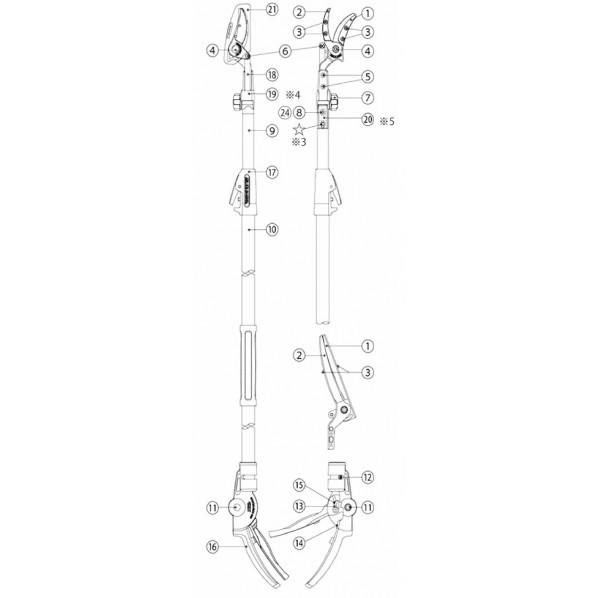 アルス 160ZTRツカミ/184固定ネジ 2P 999ZTR07｜diy-tool｜02